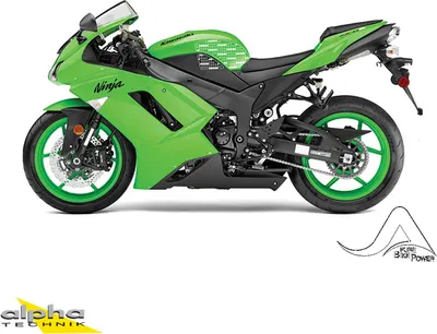 Produktbild von Stompgrip schwarz, Kawasaki ZX6R, 2007-08 ZX6R Ninja ZX600P