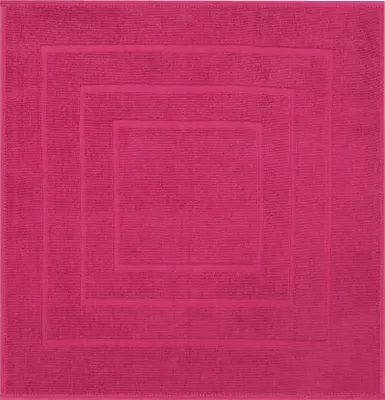 Produktbild von Betz Badvorleger 60x60 cm PALERMO Badematte Badteppich Duschvorleger 100% Baumwolle 680g/m²  Farbe: cranberry