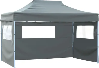 Produktbild von vidaXL Skladací stan Pop-Up so 4 bočnými stenami 3 x 4,5 m antracitový