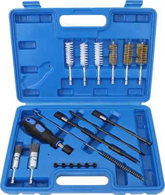Produktbild von 19-teiliges Diesel-Einspritzdüsen-Sitzreinigungsset, Zylinderköpfe, Bohrungsbürste, universell passend für Fahrzeuge