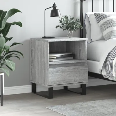 Obrázek produktu pro vidaXL Noční stolek Grey Sonoma 40x35x50 cm výrobek ze dřeva