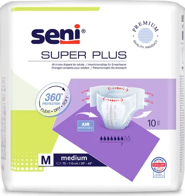 Produktbild von Seni Super Plus Inkontinenzhosen M - 10 Stück