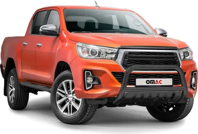 Produktbild von Stahl Frontbügel Frontschutzbügel für Toyota Hilux 2018-2022 mit ABE Schwarz