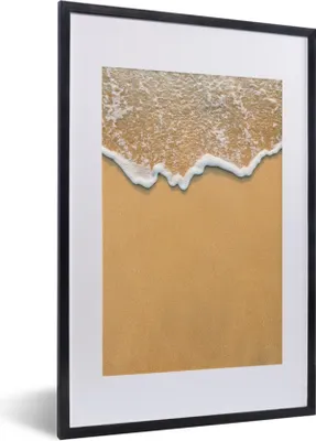 Produktbild von MuchoWow® Gerahmtes Poster Strand - Sommer - Meer 40x60 cm - Poster mit Schwarzem Bilderrahmen Wandposter Rahmen Foto Bilder - Poster in Rahmen