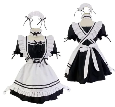 Produktbild von Anime Französische Dienstmädchenkleid mit Zubehörset