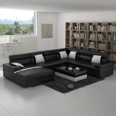 Zdjęcie produktu dla Sofa modułowe, narożnik, kanapa, zestaw wypoczynkowy, nowoczesny design, sofa w kształcie litery "U", z portem USB