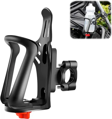Produktbild von Flaschenhalter Fahrrad, 360° Drehung, universelle Becherhalterung, Schnellverschluss, für Mountainbike und