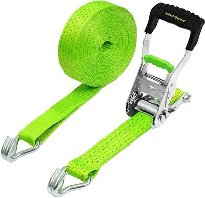 Zdjęcie produktu dla Wytrzymałe pasy napinające 8 m x 50 mm, o nośności do 5000 kg, do transportu samochodowego