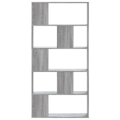 Immagine prodotto di Libreria 5 ripiani Grigio Sonoma 80,5x23,5x162,5 Materiale a base di legno