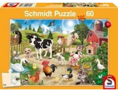 Produktbild von Animal Club, Bauernhoftiere. Puzzle 60 Teile