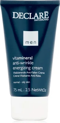 Produktbild von Declare Cosmetics Anti-Wrinkle Energising Cream, Tagescreme, Männer, Mischhaut, normale Haut, ölige Haut, Gesicht, Hals/Nacken, Anti-Reizung, Anti-Falten, Feuchtigkeitsspendend, Nährend, Revitalisierend, 75 ml