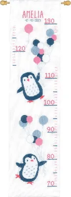 Obrázok produktu pre Balenie výšiviek krížikom Vervaco "Hello Penguin", počítaný vzor, 18x70cm