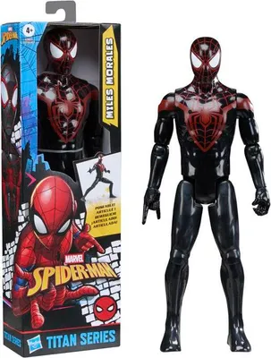 Immagine prodotto di Figurina Miles Morales, 30 cm, Marvel Spider-Man Titan Series, Giocattolo Supereroi, Dai 4 anni in su
