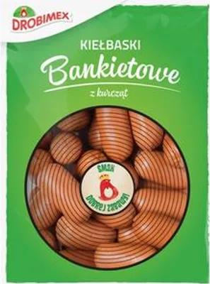 Zdjęcie produktu dla Kiełbaski bankietowe z kurczaka Superdrób 400 g