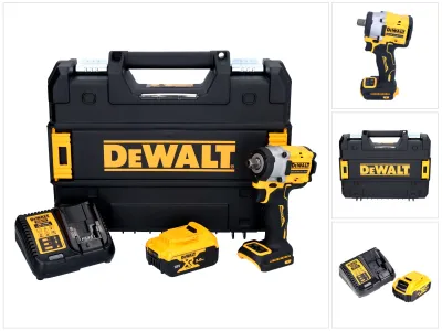 Immagine prodotto di Avvitatore a impatto a batteria DeWalt DCF 922 P1T 18 V 400 Nm 1/2" Brushless + 1x batteria 5,0 Ah + caricabatteria + TSTAK