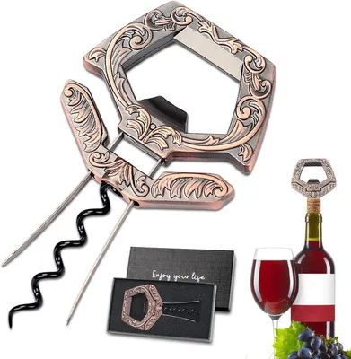 Productafbeelding van Oude wijnkurkentrekker - Ah So flessenopener - Vintage met twee tanden voor het verwijderen met bierflesopener - Kurkentrekker
