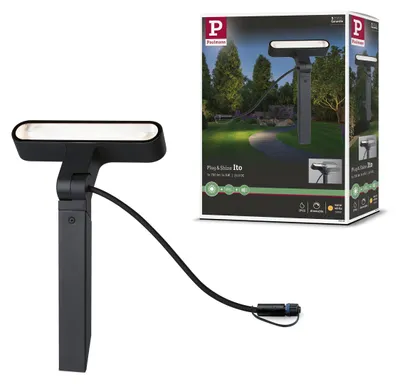 Productafbeelding van Paulmann Plug & Shine LED-buitenlamp Ito, individuele spot, horizontale uitlijning