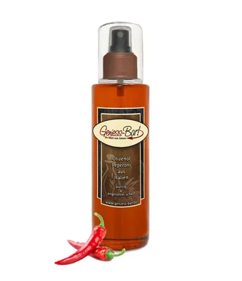 Produktbild von Sprühöl Peperoni Olivenöl aus Italien 0,26L Sprühflasche fruchtig, würzig kaltgepresst Pumpspray