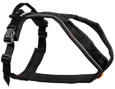 Hundegeschirr mit Griff, Schwarz, Größe 5, Nylon