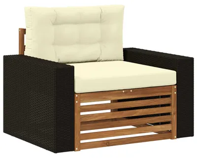 Produktbild von vidaXL Outdoor Mittelsofa Massivholz Akazie Natur