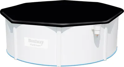 Produktbild von Bestway® PVC-Abdeckplane Ø 401 cm, schwarz, rund