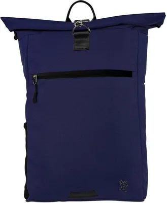Image de Sac à dos à fermeture enroulée 15-22 L bleu foncé avec compartiment pour ordinateur portable