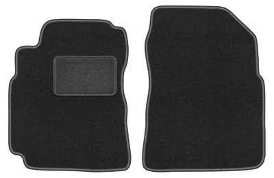Imagen del producto de Alfombrillas delanteras de moqueta para Nissan Primera P12 2001-2007 (familiar/sedán/liftback) – 2 piezas, gris grafito, a medida – Wielganizator LUX