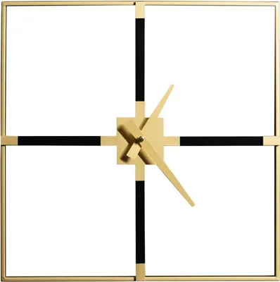 Zdjęcie produktu dla Zegar ścienny METALLO II. złoty 60x60 cm Mybesthome
