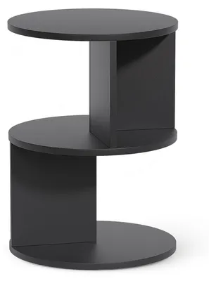 Image de Table d'appoint Vicco Trino Noir 40x40cm, Model 59741