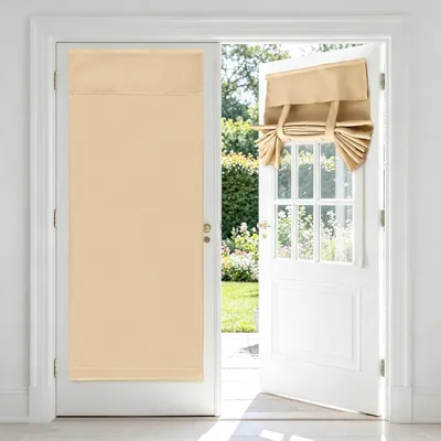 Immagine prodotto di Tende oscuranti per porte - Tende per porte francesi - Nessuna foratura necessaria - Tenda per porte per garantire la privacy - Tenda per porte interne per cucina - Soggiorno