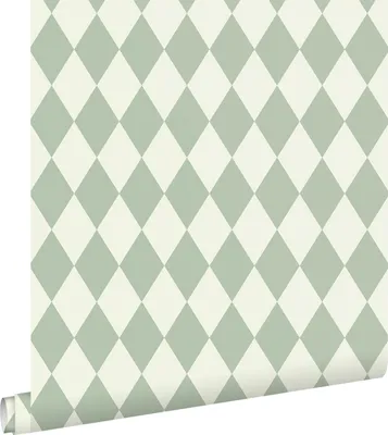 Produktbild von ESTAhome Tapete Karomuster Mintgrün 50 x 900 cm