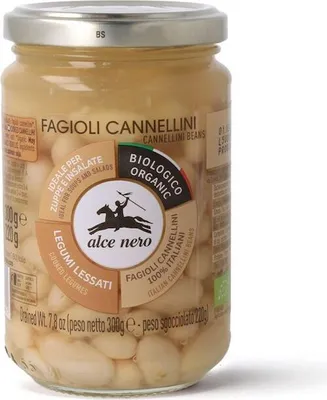 Productafbeelding van Alce Nero Cannellinibonen Gekookt (300 gr)