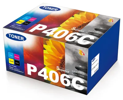 Produktbild von CLT-P406S C406W Multipack Kompatibel für Samsung CLT-K406S Toner schwarz