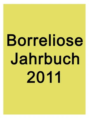 Produktbild von Borreliose Jahrbuch 2011