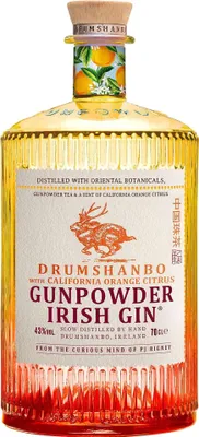 Produktbild von Drumshanbo Gunpowder Irish Gin with California Orange Citrus 43% Vol. 0,7l