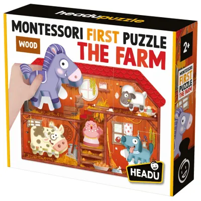 Obrázek produktu pro Asmodee Czech Republic HEADU EN: Montessori Moje první puzzle - Farma