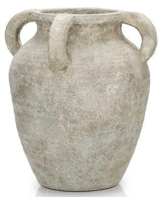 Produktbild von Handgefertigte Terrakotta-Vase von 25 cm mit Vintage-Ausstrahlung