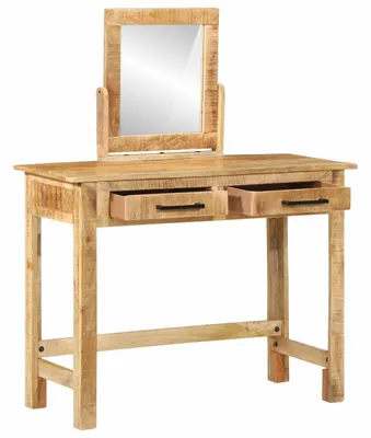 Produktbild von Schminktisch Braun 100 x 40 x 120 cm Massivholz Mango
