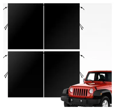 Produktbild von Auto-Sichtschutz-Trennrollos - 2 Stück LKW-Verdunkelungsvorhänge, Lichtblockierender Sonnenschutz für den Rücksitz