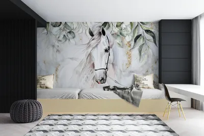 Obrázek produktu pro DECO WALLS fototapeta do dětského pokoje kůň - výjimečná odolnost XXL 197x296 cm