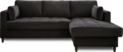 Produktbild von Best Mobilier Anna, Ecksofa, Grau, 4 Sitz(e), Samt, Holz, 2220 mm