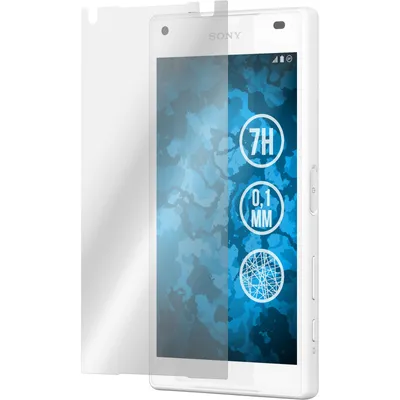 Produktbild von 2er-Pack PhoneNatic Displayschutzfolien Fiber-Glas klar  kompatibel mit Sony Xperia Z5 Compact