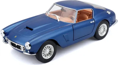 Produktbild von Bburago 18-26525 - Modellauto - Ferrari 250 GT Berlinetta Passo Corto (metallic blau, Maßstab 1:24)
