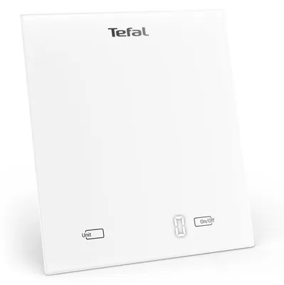 Produktbild von Tefal Essential BC5504V0, Elektronische Küchenwaage, 5 kg, 1 g, Weiß, Gehärtetes Glas, Glas