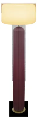 Produktbild von LED Wegeleuchte Solar dimmbar Metall 142.7 cm IP65 Bordeaux Weiß rund warmweißes Licht 3000 K 200 lm Modern