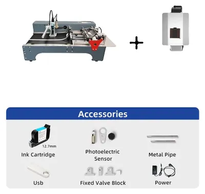 Produktbild von Thermischer Tintenstrahldrucker, Hochgeschwindigkeitsbetrieb, Vielseitige Anwendungen, S4 12.7mm Drucker