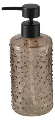 Image de Boltze | Distributeur de savon liquide - Distributeur à pompe - Distributeur de savon - en verre - marron - 500 ml - Distributeur de lotion - Décoratif