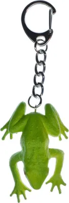 Produktbild von Frosch Schlüsselanhänger Miniblings Anhänger Schlüsselring Kröte Grasfrosch grün