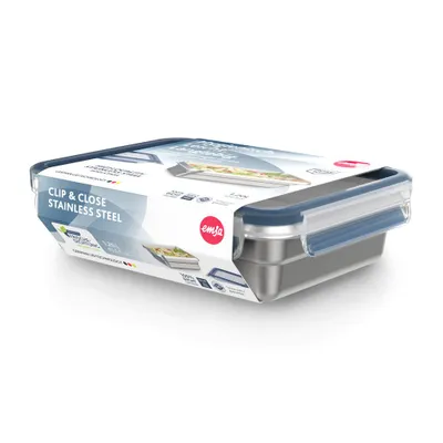 Immagine prodotto di Emsa CLIP & CLOSE Edelstahl Frischhaltedose 1,2 l N11505 3110600722 4009049538471