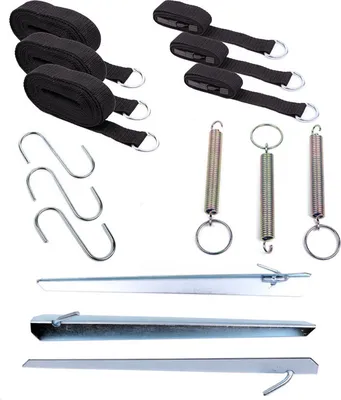 Produktbild von Set Sturmleinen Sturmband für Zelte 15 tlg. Abspannset für Markisen, Sonnensegel und Vorzelte
